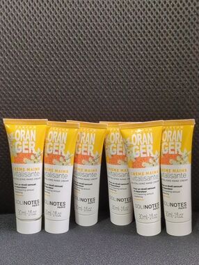 Lot Of 6 Solinotes Mini Hand Cream Orange With Shea Butter Gift